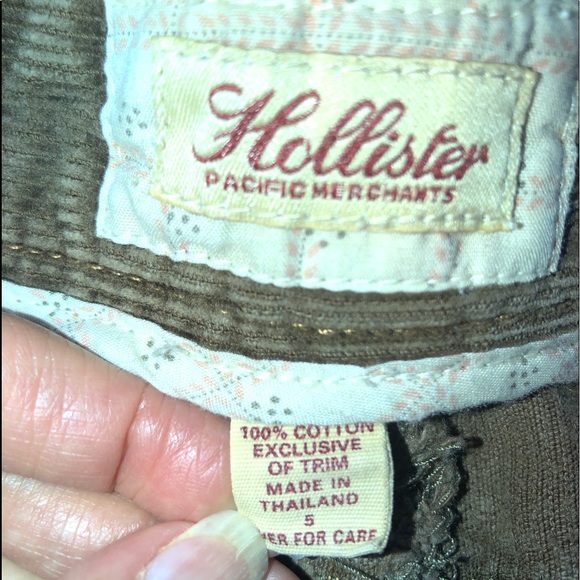 Hollister Brown Mini Skirt w/pockets 100% Cotton - Picture 4 of 4